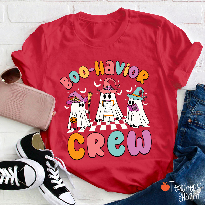 Boo Havior Crew Halloween Teacher T-Shirt