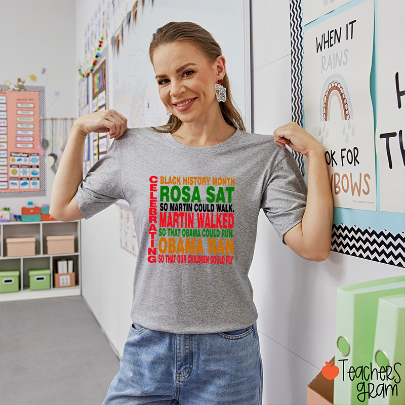 Celebrating Black History Month Teacher T-Shirt