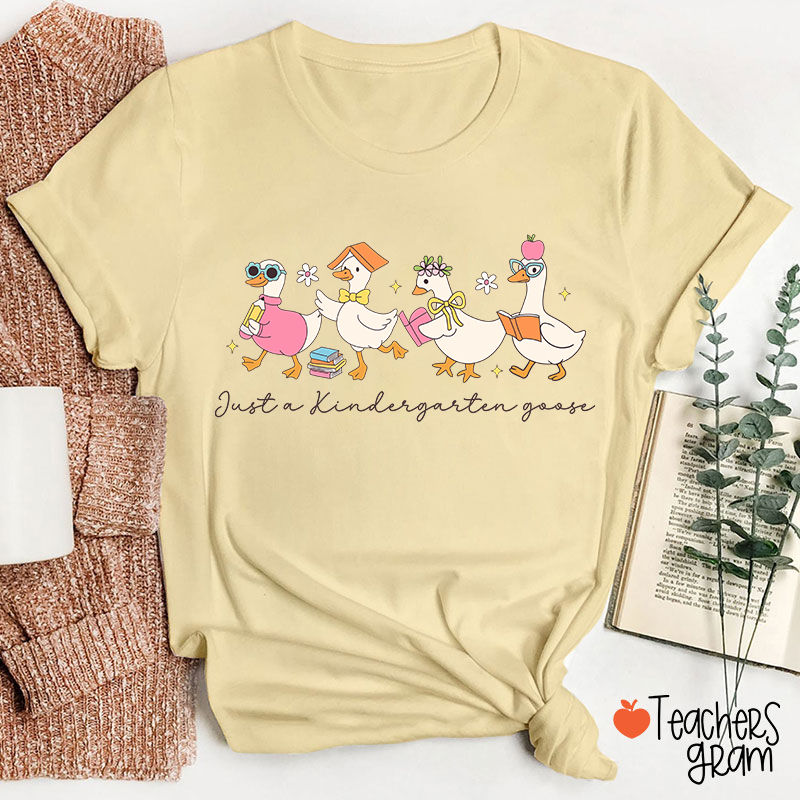 Personalized Grade Just A Goose Teacher T-Shirt