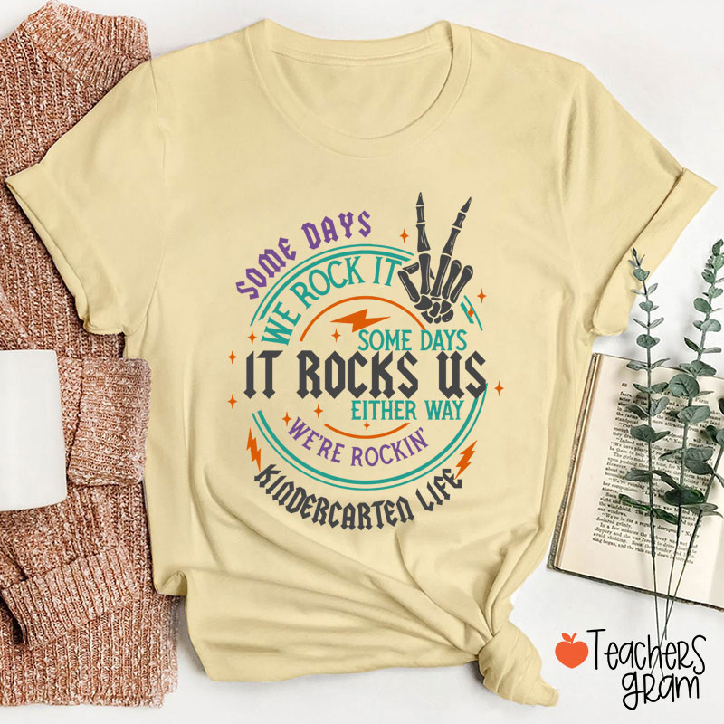 Personalized Grade Rock This School Teacher T-Shirt