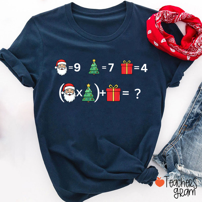 Funny 67 Meme Christmas Math Teacher T-Shirt