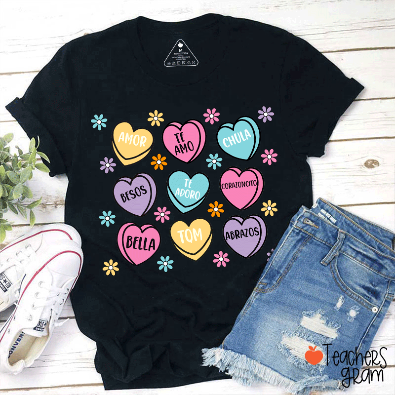 Amor Teamo Chula Spanish Teacher T-Shirt