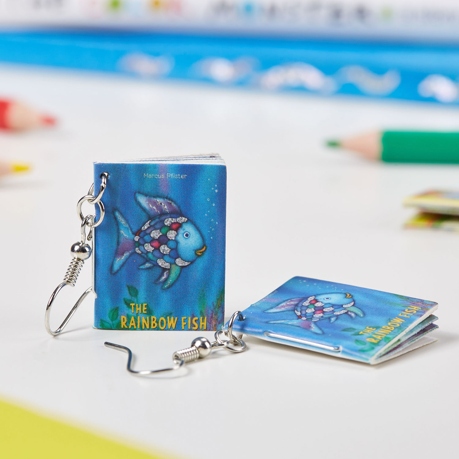 The Rainbow Fish Teacher Book Earrings