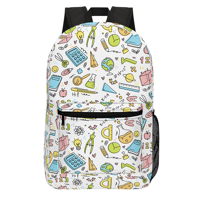 My Good Helper In Mathematics Teacher Printed Backpack