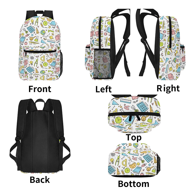 My Good Helper In Mathematics Teacher Printed Backpack