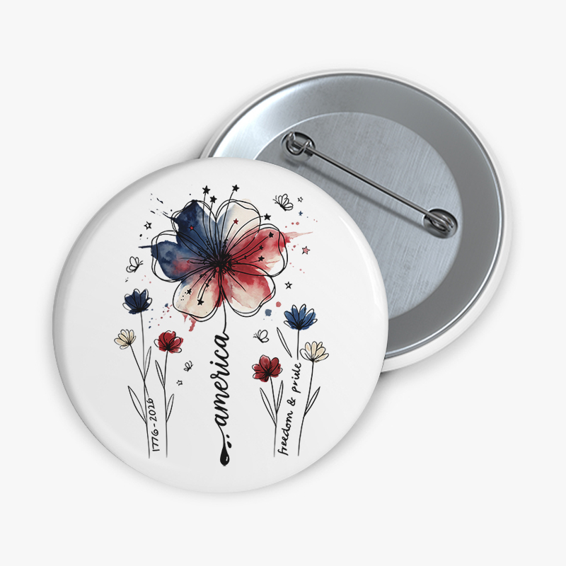 1776-2026 America Freedom And Pride Teacher Pinback Button