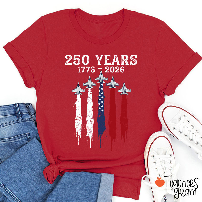 Patriotic Jet Fighter Teacher T-Shirt