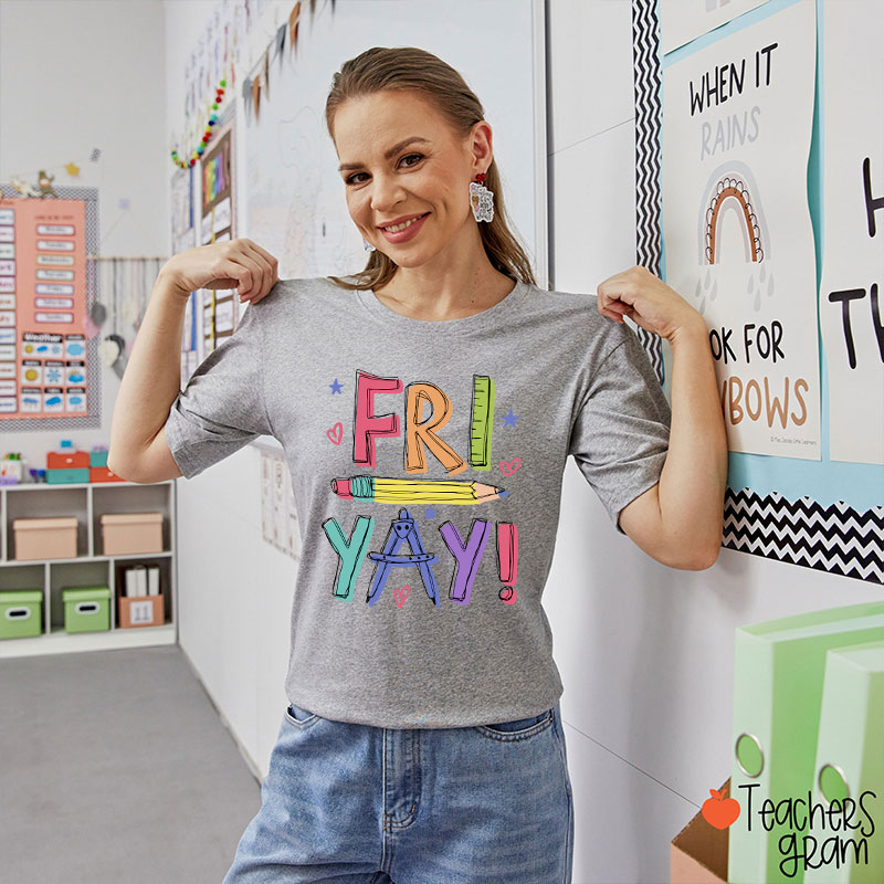 Happy Friyay Bruh Teacher T-Shirt