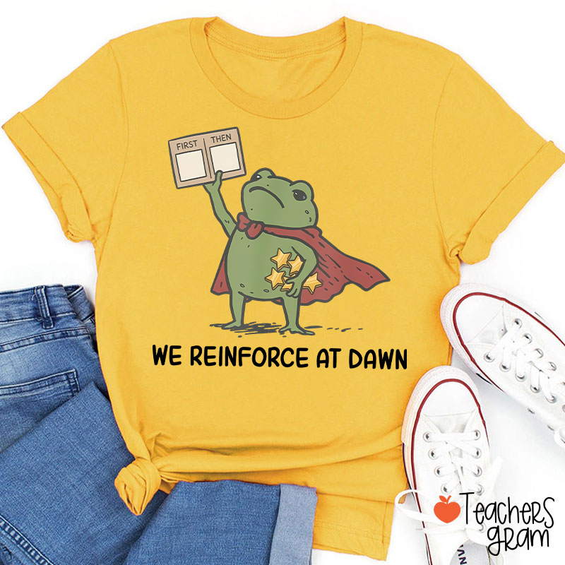 We Reinforce At Dawn Teacher T-Shirt