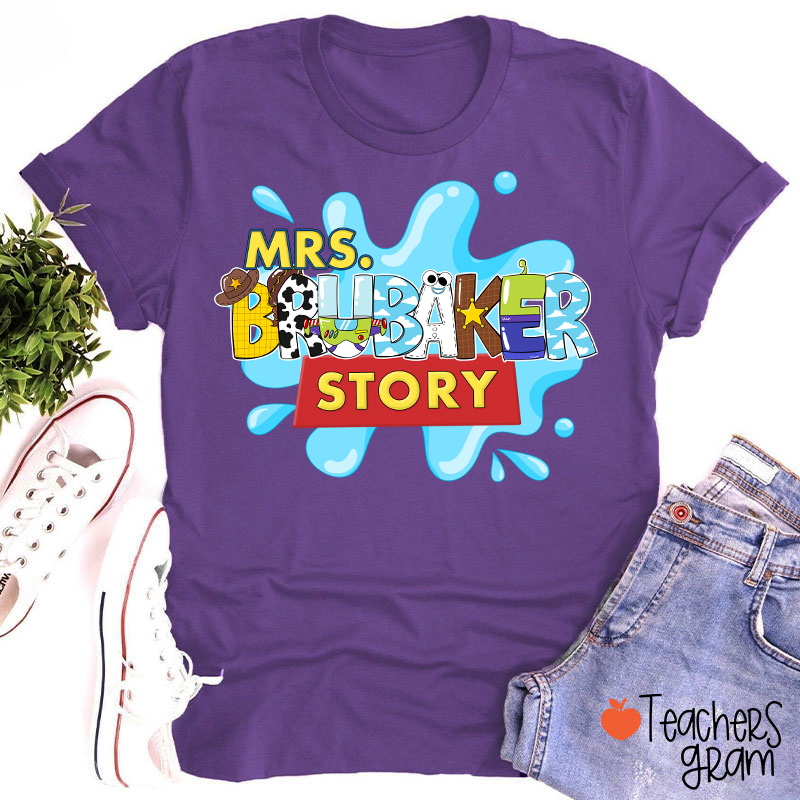Personalized Name Your Story Teacher T-Shirt