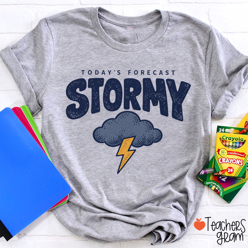 Personalized Fun Weather Report Crew Teacher T-Shirt