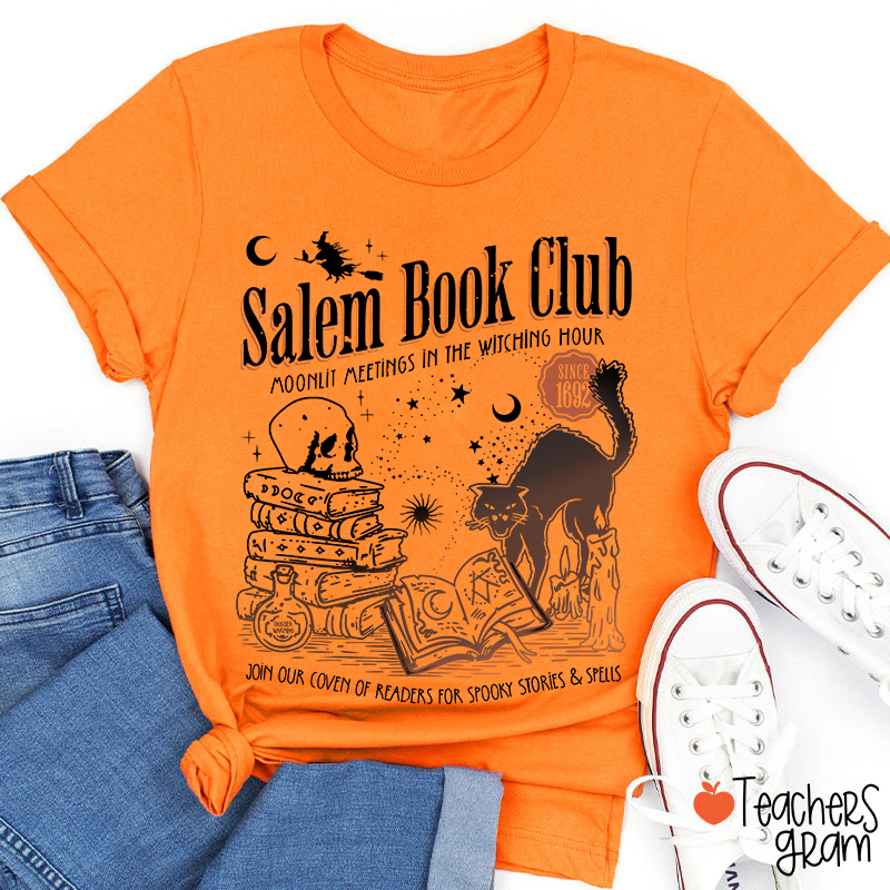 Salem Book Club Halloween Teacher T-Shirt