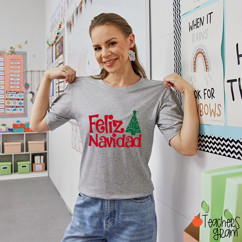 Feliz Navidad Spanish Teacher T-Shirt
