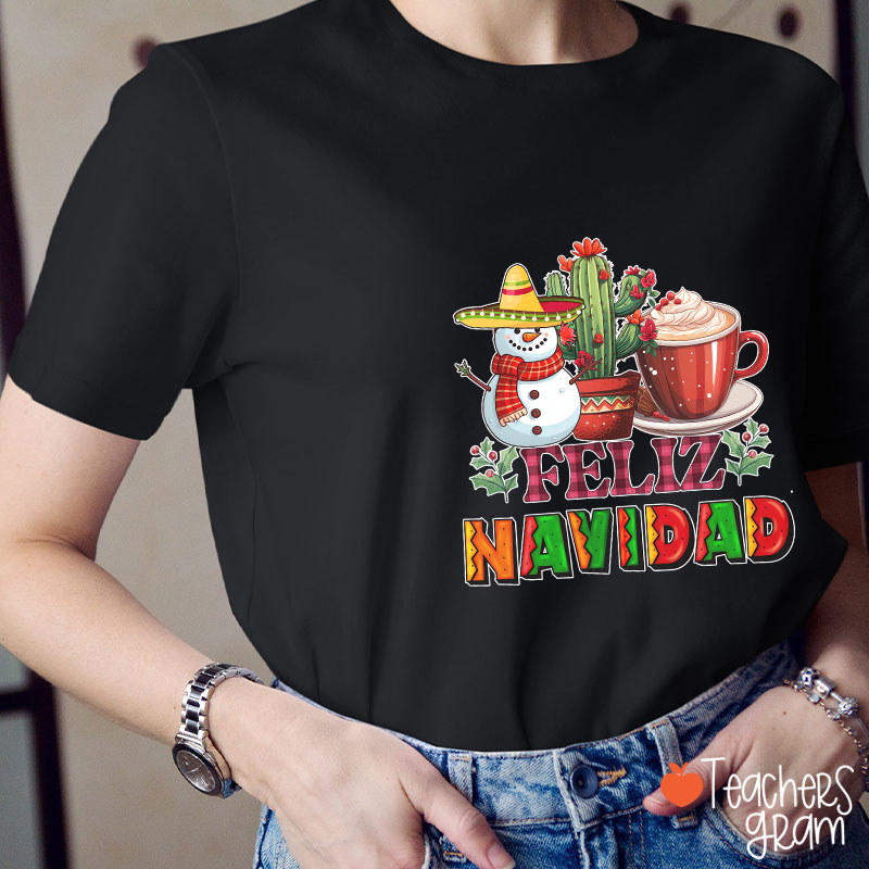 Feliz Navidad Spanish Teacher T-Shirt