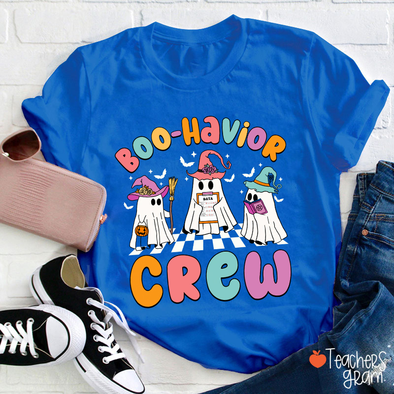 Boo Havior Crew Halloween Teacher T-Shirt