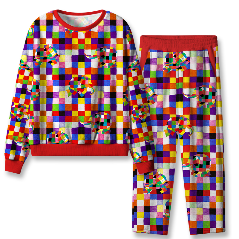 The Patchwork Elephant Teacher Flannel Pajama Set