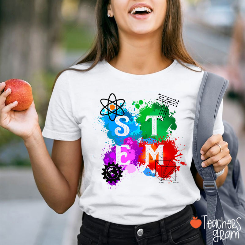 STEM Science Technology Engineering And Mathematics Teacher T-Shirt