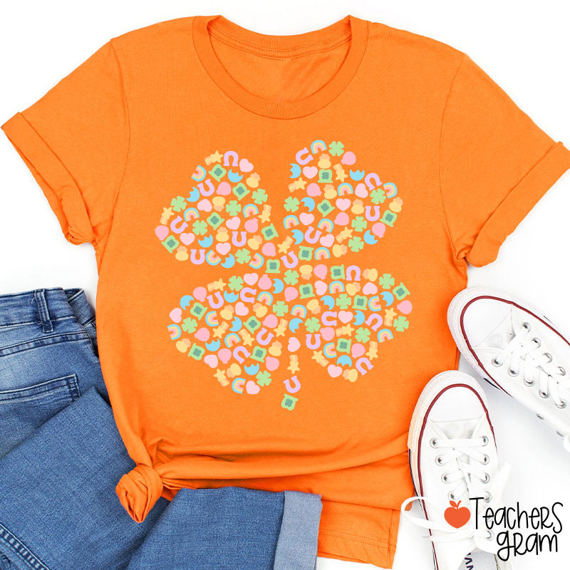 Lucky Charms Shamrock Teacher T-Shirt