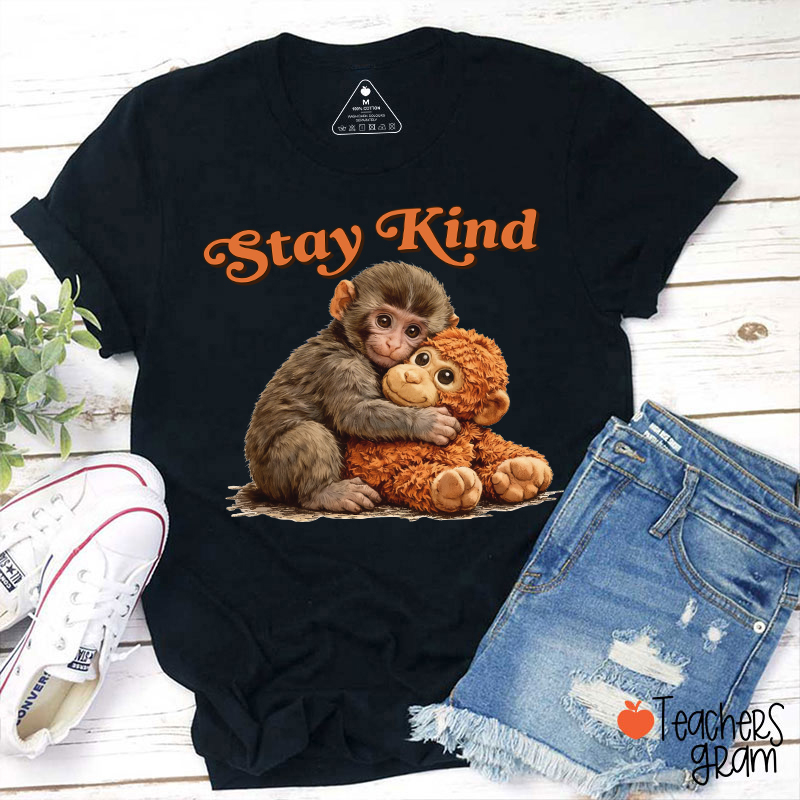 Stay Kind Punch Teacher T-Shirt
