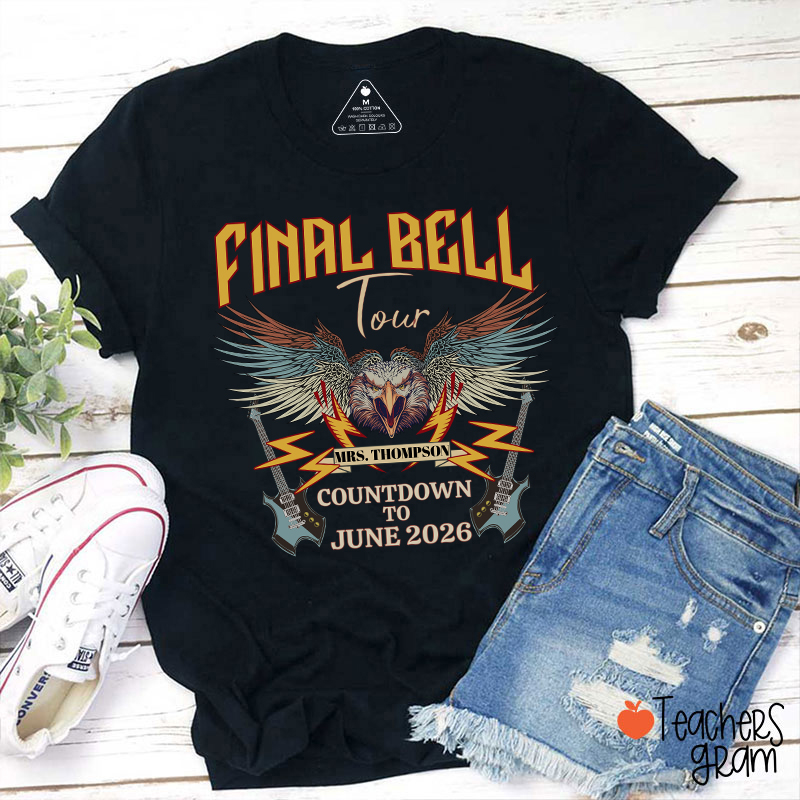 Personalized Funny Retirement Countdown Teacher T-Shirt