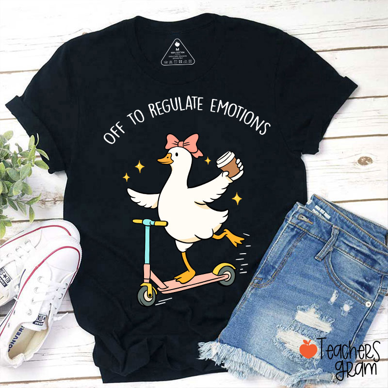 Off To Regulate Emotions Teacher T-Shirt