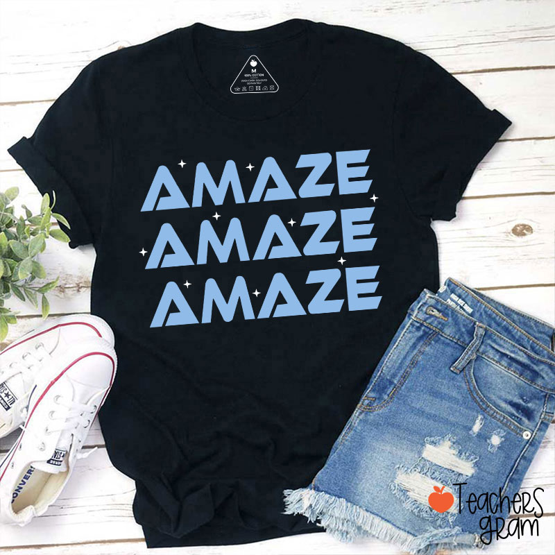 Amaze Amaze Amaze Sci-Fi Book Lover Teacher T-Shirt