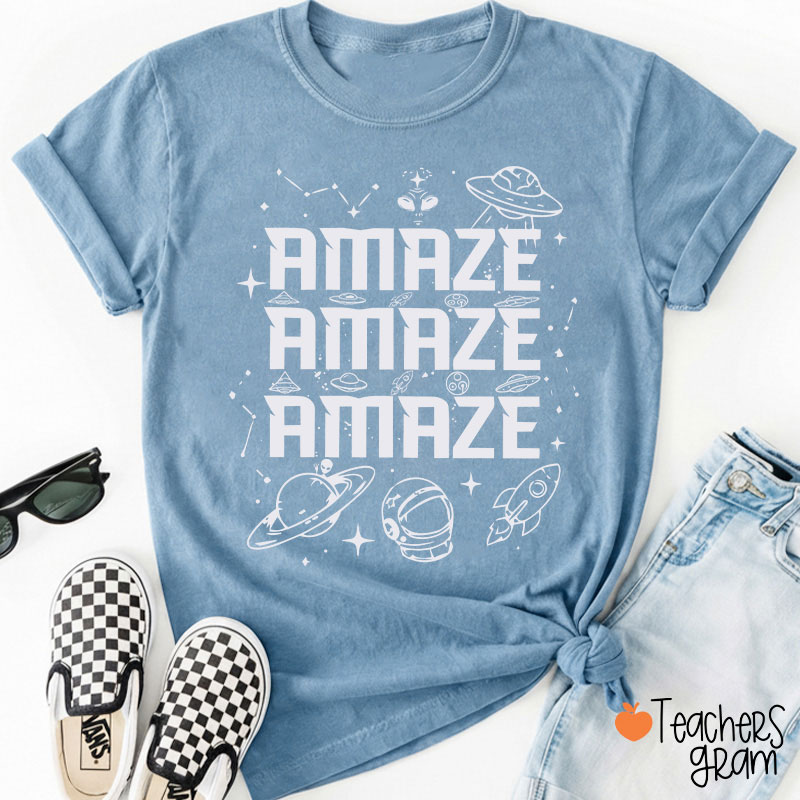 Amaze Amaze Amaze Sci Fi Book Lover Teacher T-Shirt