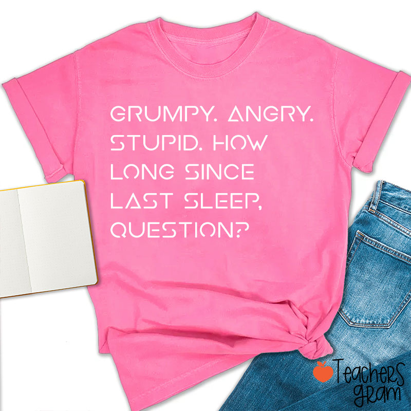 Grumpy Angry Stupid Teacher T-Shirt