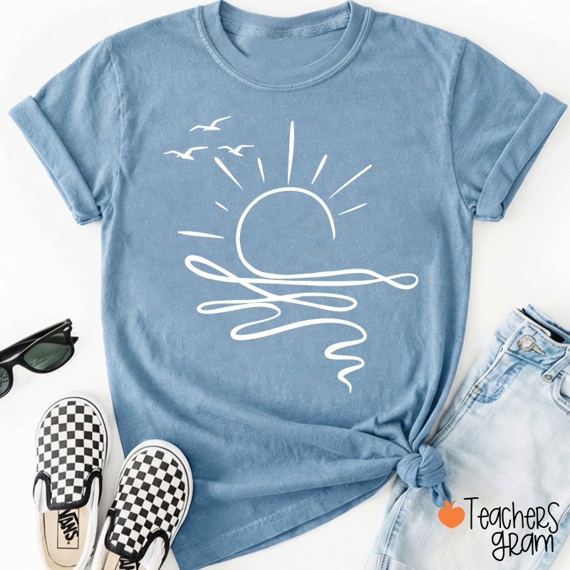 Comfort Colors Sun Ocean Teacher T-Shirt