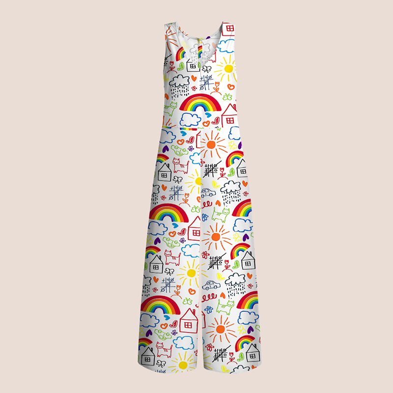 Children Painting Teacher Jumpsuit