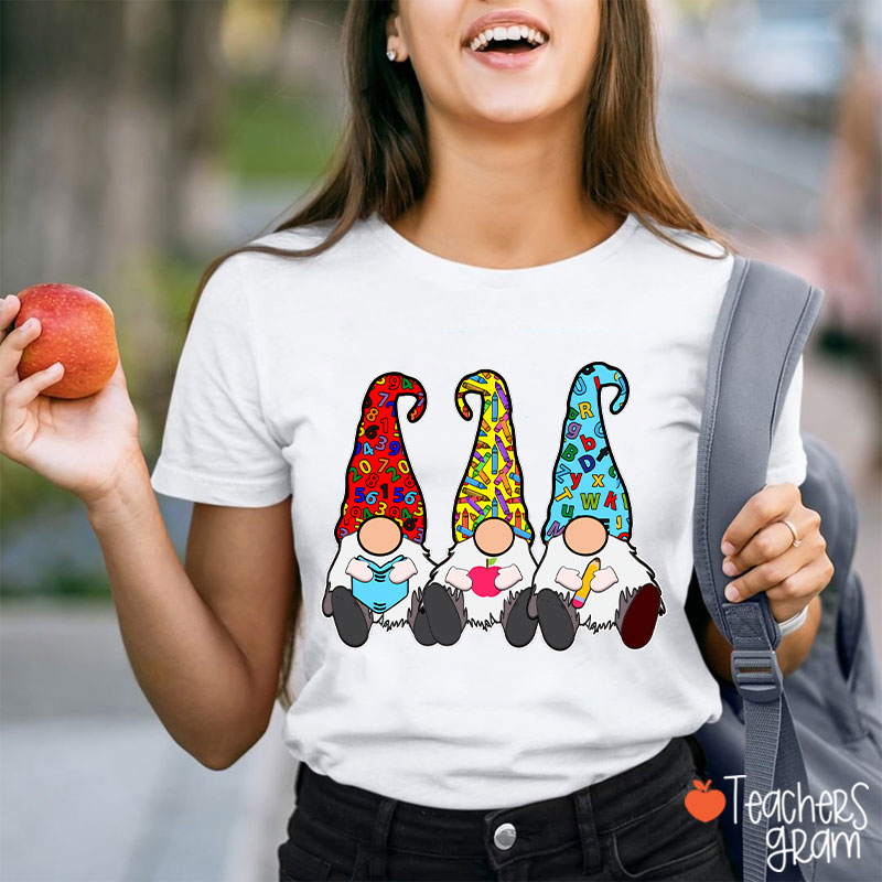 Humorous Three Tiny Humans Cartoon T-Shirt
