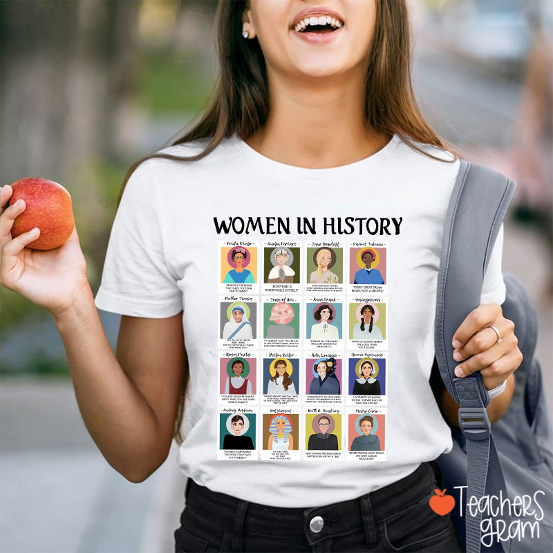 Women In History Teacher T-Shirt