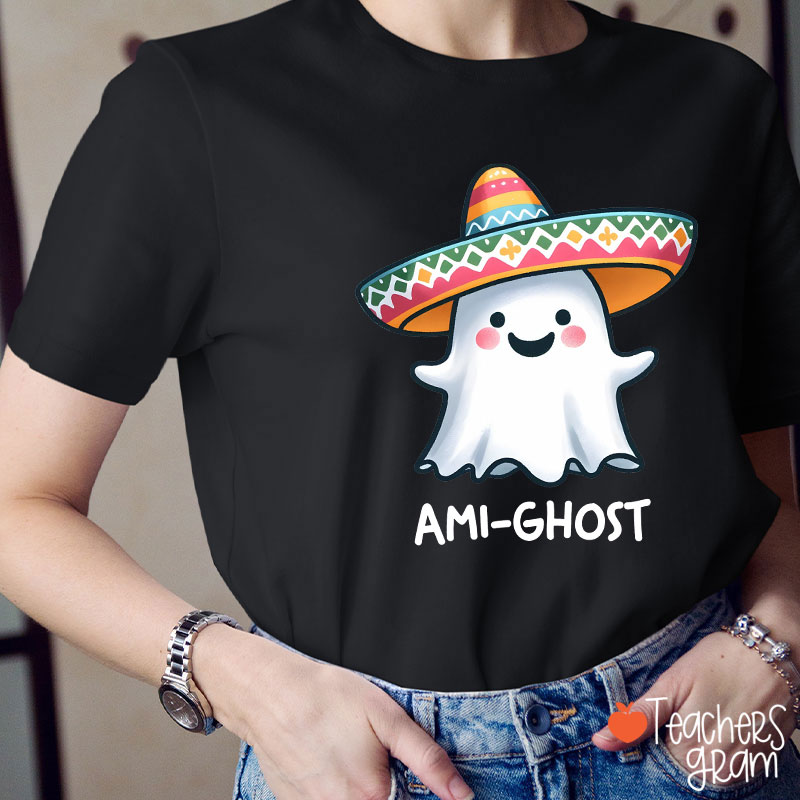 Ami Ghost Halloween Spanish Teacher T-Shirt