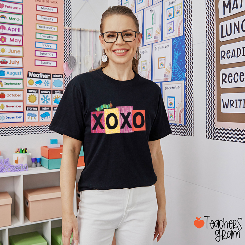 Xoxo Caterpillar Teacher T-Shirt