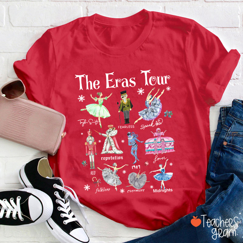 The Eras Tour Christmas Dance Teacher T-Shirt Sale-Teachersgram
