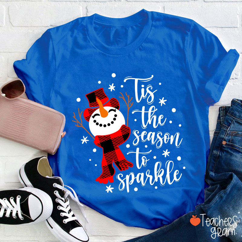 Tis The Season To Sparkle Teacher T-Shirt