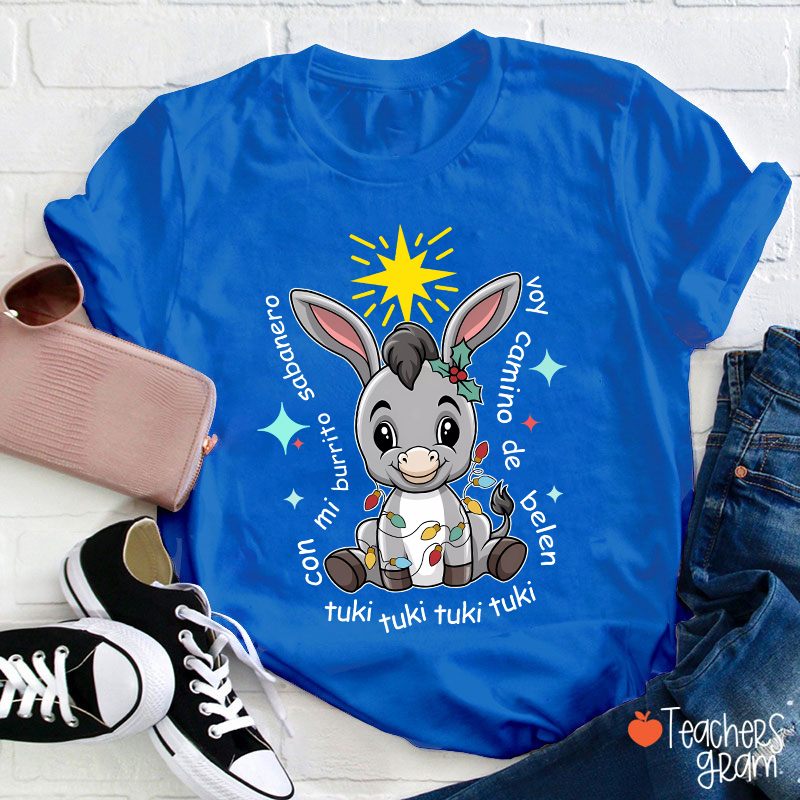 Mi Donkey Mexican Spanish Teacher T-Shirt