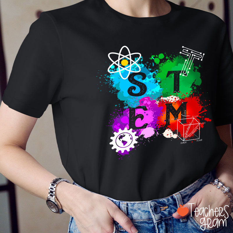 STEM Science Technology Engineering And Mathematics Teacher T-Shirt