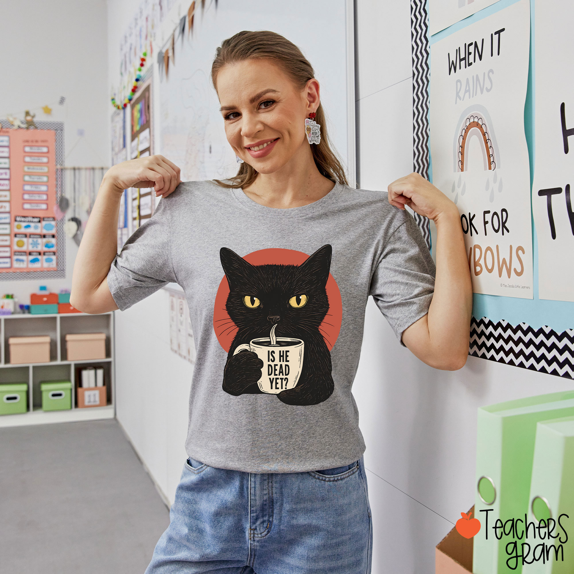 Is He Dead Yet Teacher T-Shirt