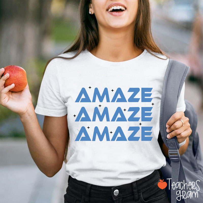 Amaze Amaze Amaze Sci-Fi Book Lover Teacher T-Shirt