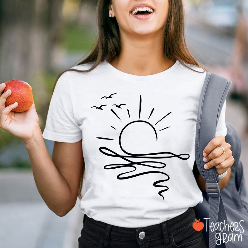 Comfort Colors Sun Ocean Teacher T-Shirt