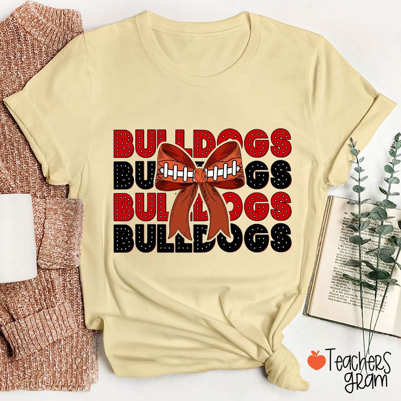 Personalized School Sport Bow Tie Teacher T-Shirt