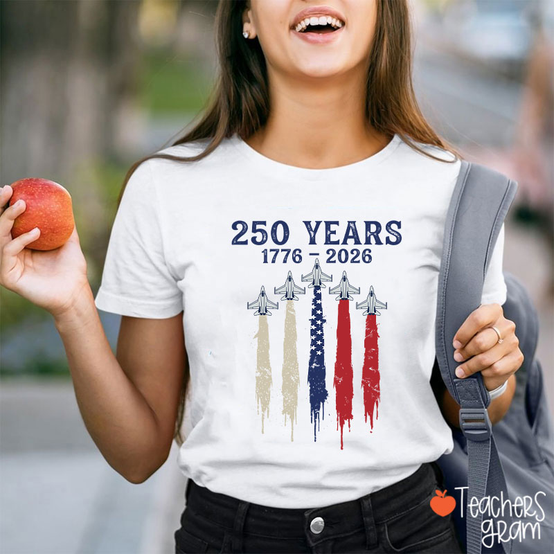 Patriotic Jet Fighter Teacher T-Shirt