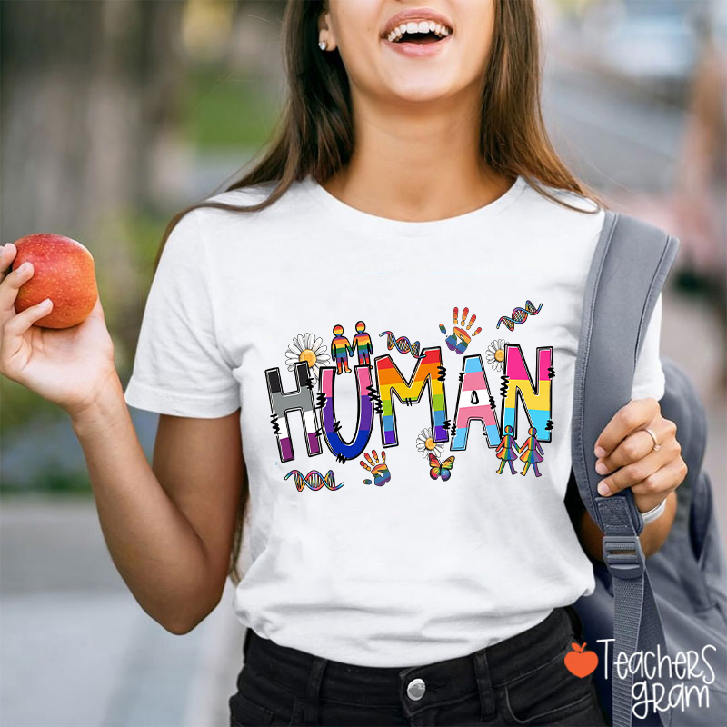 Human Pride Teacher T-Shirt