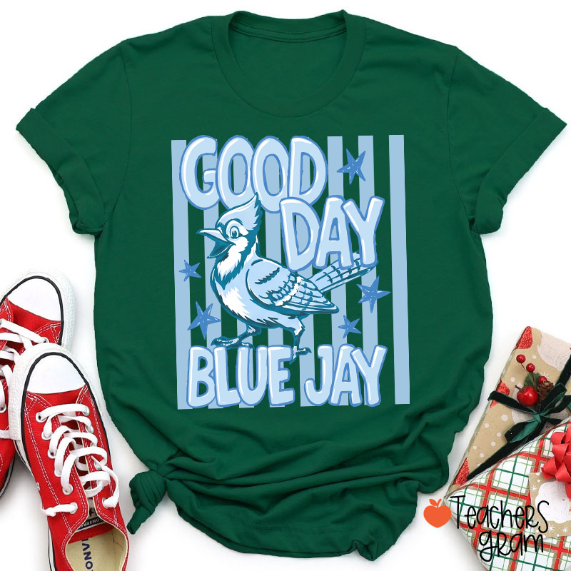 Personalized Retro Cute Animal Striped Frame Teacher T-Shirt