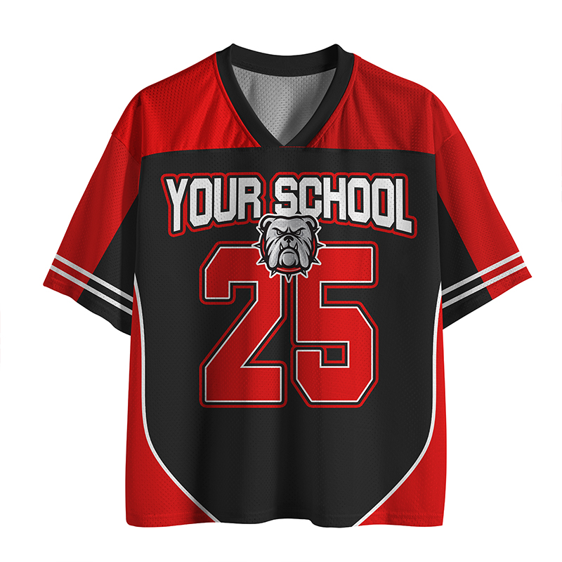 Personalized School Name And Mascot Game Day Teacher Mesh Jersey
