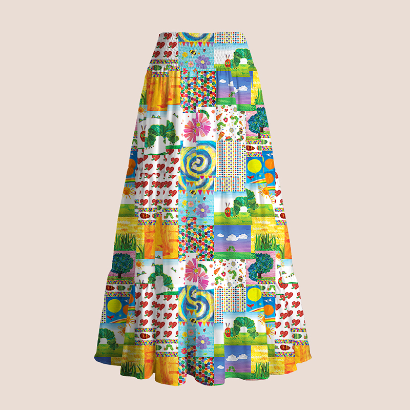 Garden Trip With Caterpillars Teacher Tiered Skirt