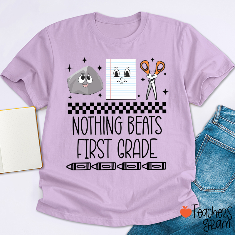 Personalized Grade Rock Paper Scissors Teacher T-Shirt