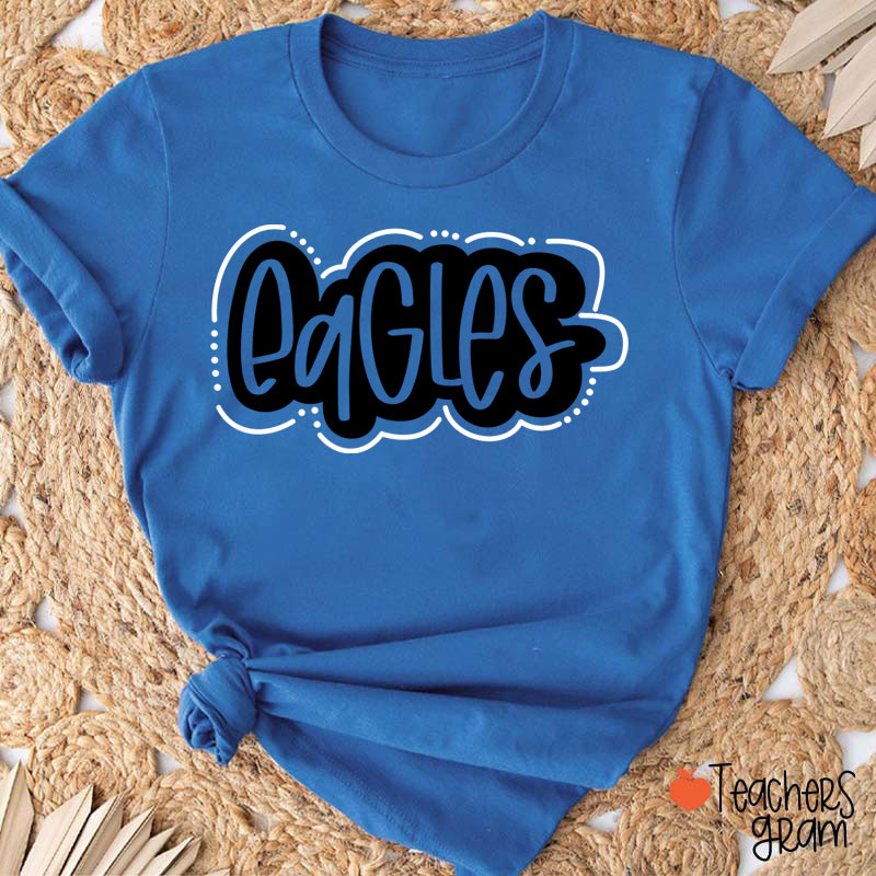 Personalized Mascot School Spirit Game Day Teacher T-Shirt