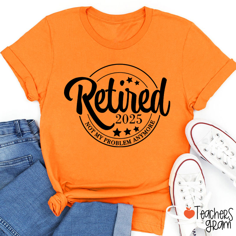 Personalized Year Retirement Gift Teacher T-Shirt